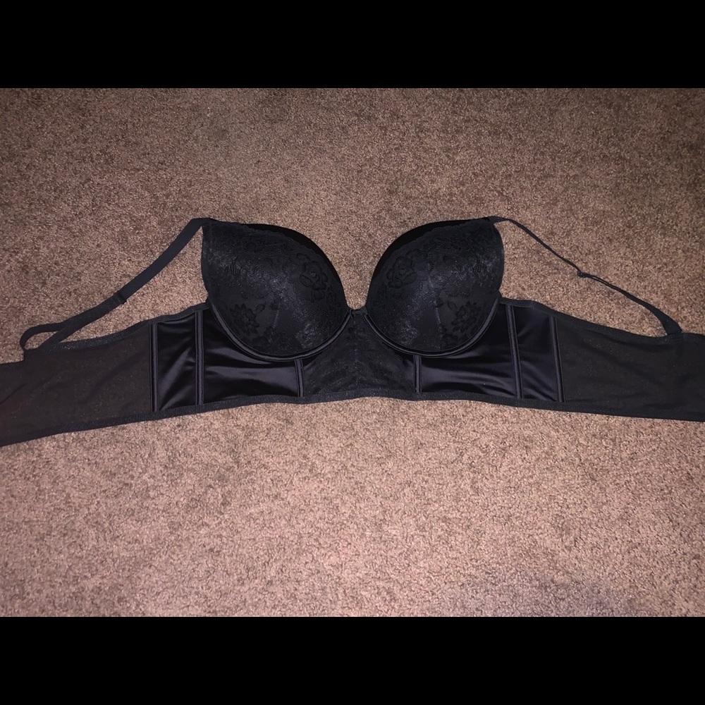 Push up plunge bra